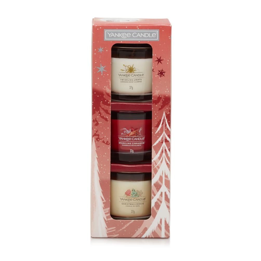 Yankee Candle 3 Filled Votive Candle Christmas Gift Set Extra Image 1